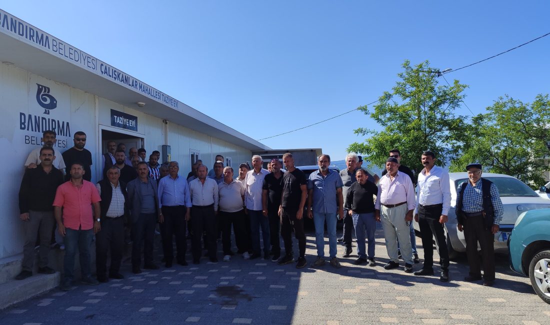 Çalışkanlar sakinleri şlamı mahallelerinde istemiyor Bandırma’da Çalışkanlar Mahallesi yakınlarında bulunan 3,5 dönümlük alana Eti Maden’in