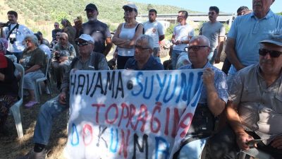 Büyükşehir Belediyesi tarafından Şahinler Mahallesi’nde meraya yapılmak istenen katı atık