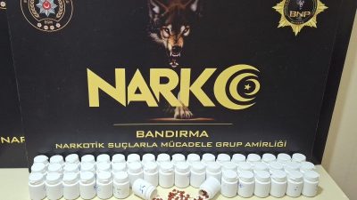Bandırma İlçe Emniyet Müdürlüğü Narkotik Suçlarla Mücadele Büro Amirliği ekipleri,