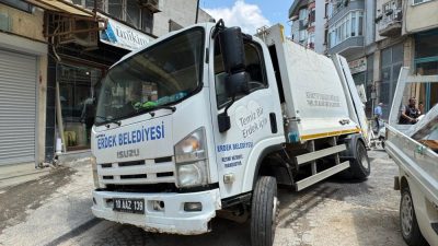 Erdek ilçesinde kısa süre önce alt yapı çalışmaları tamamlanarak asfaltla