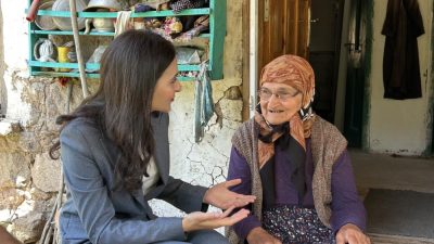 Kaymakam Zeynep Biber Demir’in ziyareti, halkta büyük bir heyecana neden
