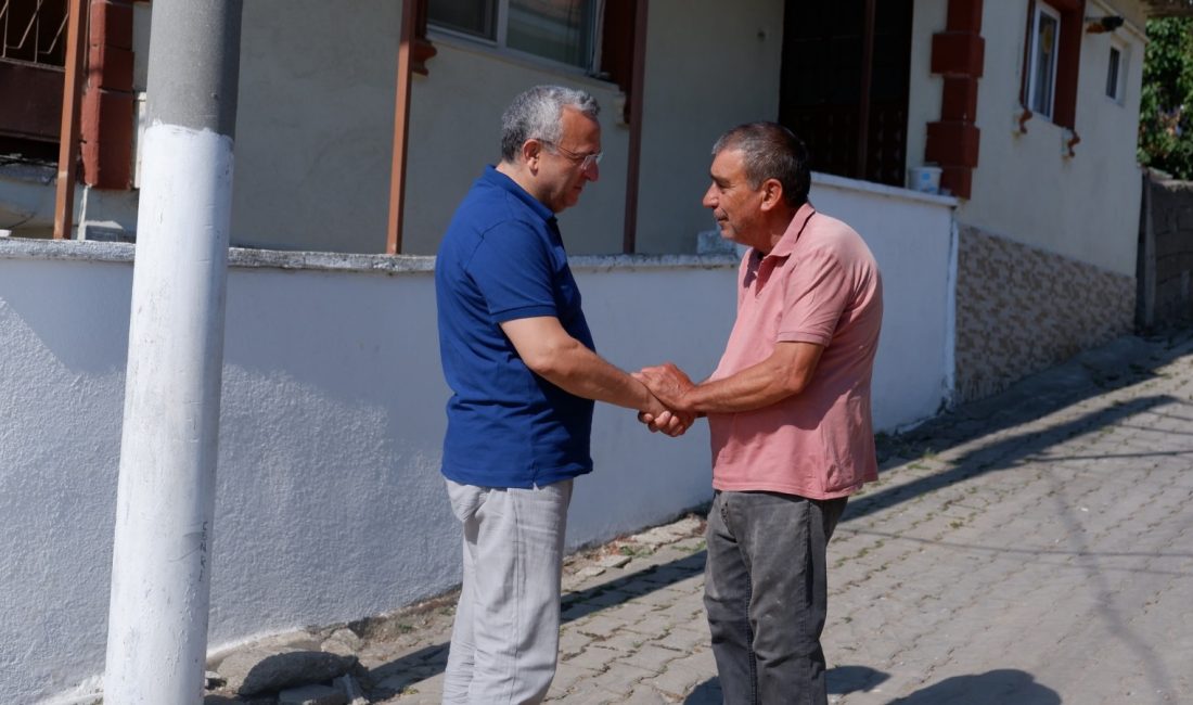 Semizel vatandaşların taleplerini dinledi Susurluk Belediye Başkanı Hakan Yıldırım Semizel, Nergis Sokak’ta devam eden