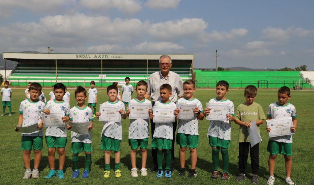 Gönen Belediyesi Yaz Spor Okulları futbol kursunda birinci etap sona
