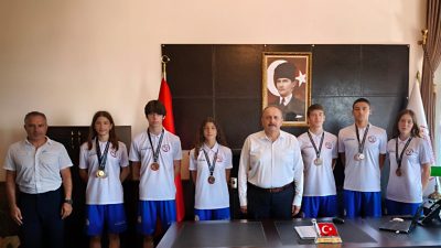 Erdekli genç atletlerin Türkiye dereceleriyle döndüğü şampiyona sonrası, Kaymakam Hasan
