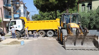 Gönen Belediyesi ile Balıkesir Büyükşehir Belediyesi iş birliğiyle kentte yol