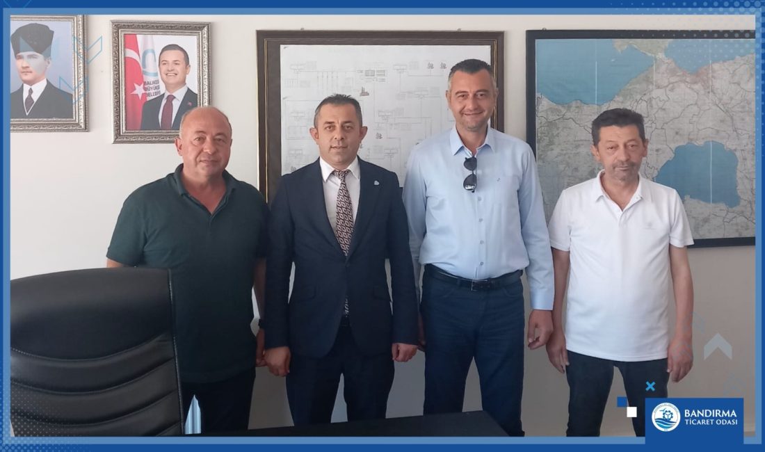Bandırma’da su bağlantı süreçleri masaya yatırıldı Bandırma Ticaret Odası temsilcileri, şantiye su bağlantılarındaki mevcut uygulamaların geliştirilmesine