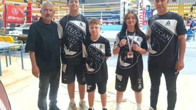 Bayburt’ta düzenlenen Üst Minikler Boks Türkiye Şampiyonası’nda Burhaniyeli sporcu Ceylin