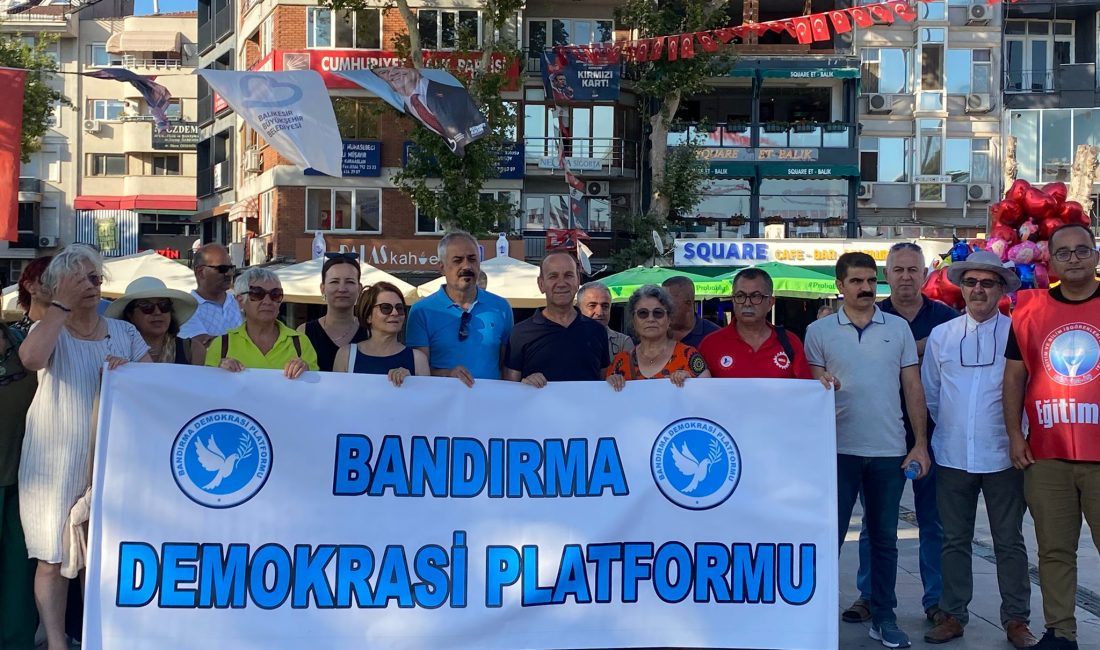 Demokrasi Platformu’ndan doğa, adalet ve demokrasi çağrısı Bandırma Demokrasi Platformu, Gönen Barajı havzasındaki maden kapasite artışı, orman