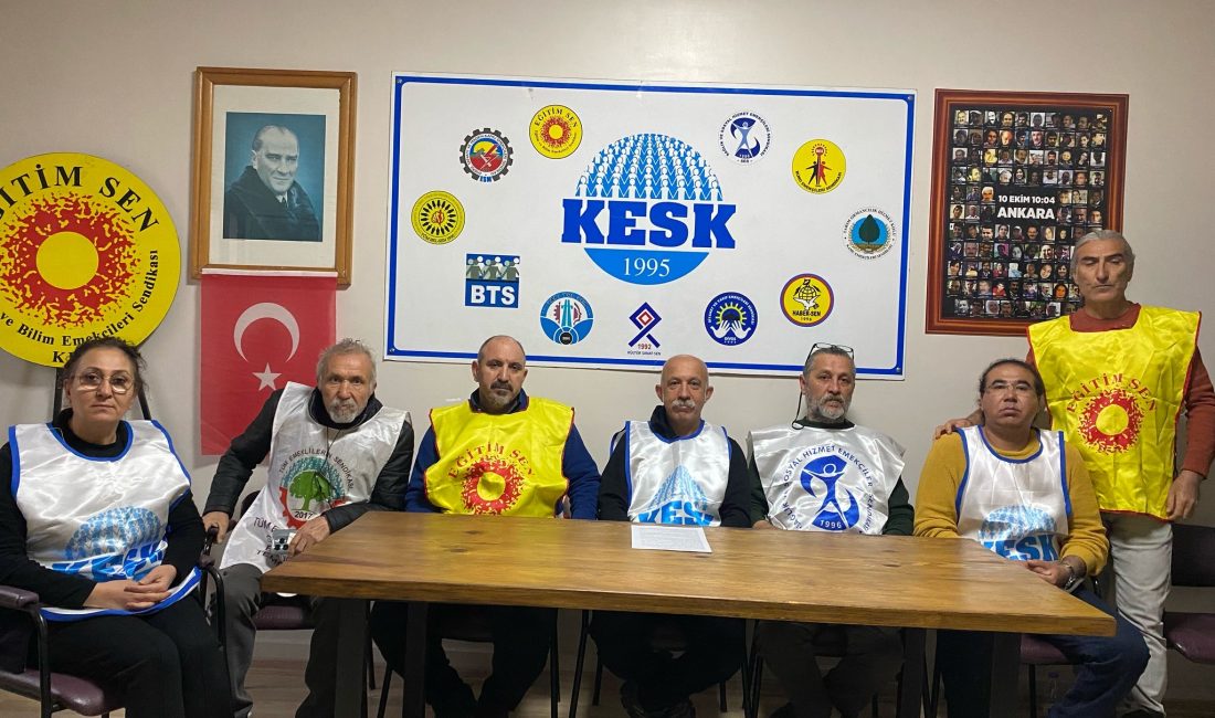 KESK Bandırma Dönem Sözcüsü Bülent Akhan, 4 milyon kamu emekçisi