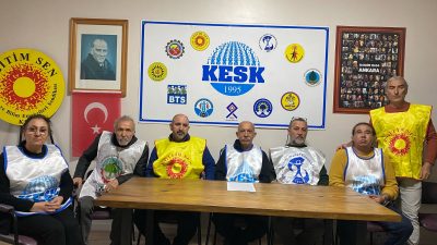 KESK Bandırma Dönem Sözcüsü Bülent Akhan, 4 milyon kamu emekçisi