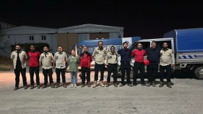 Sındırgı merkezli deprem sonrası Bandırma Belediyesi Afet İşleri ve Deprem