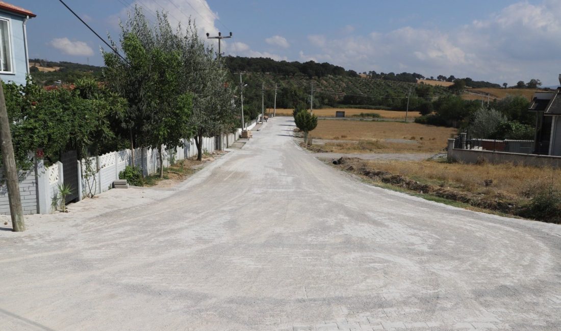 Mahallede başlatılan parke taşı döşeme ve çevre düzenleme çalışmaları vatandaşlardan