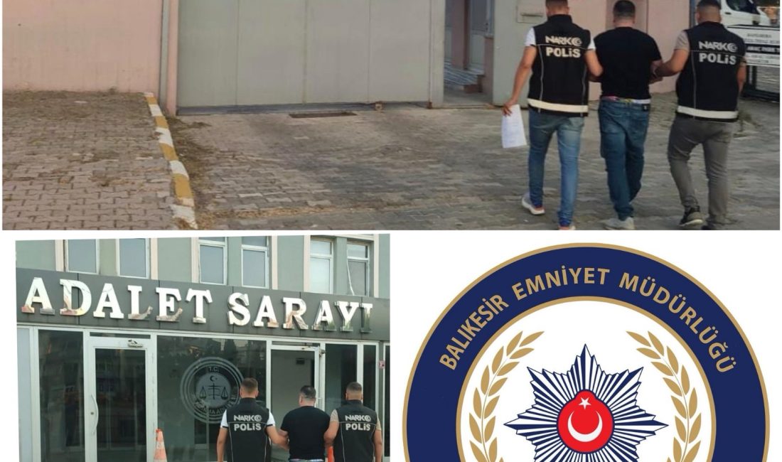 Gönen’de 22 yıl 8 ay hapis cezası olan hükümlü yakalandı Uyuşturucu ticareti suçundan aranan ve hakkında 22 yıl 8 ay
