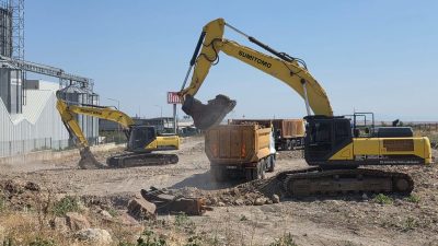 Bandırma OSB sınırlarında kurulacak Teknik Bilimler MYO yerleşkesinde temel kazı