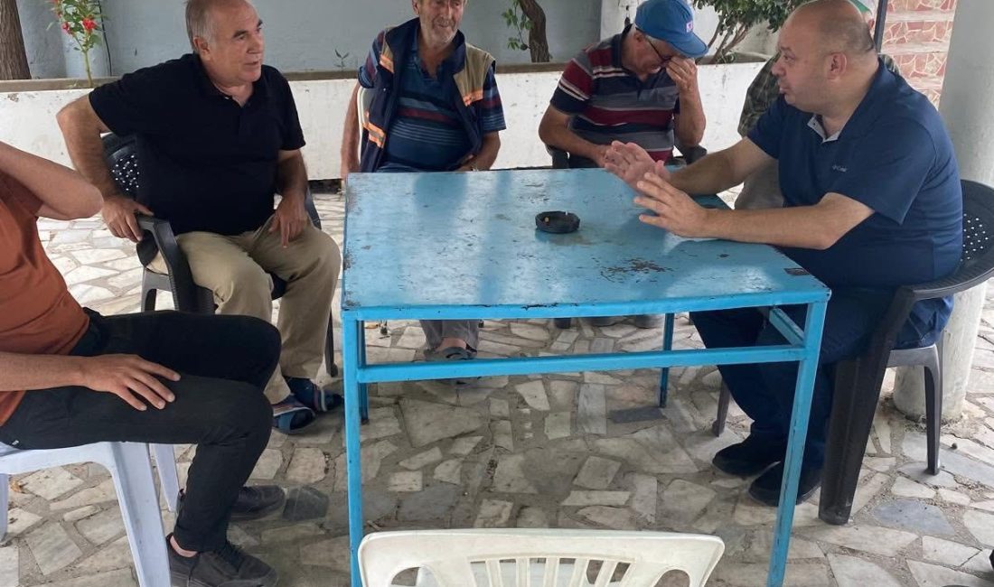 Gönen’de mahallelere hizmet adım adım ulaşıyor Üçpınar ve Kumköy’deki yol yapım ve çevre düzenlemelerini yerinde inceleyen