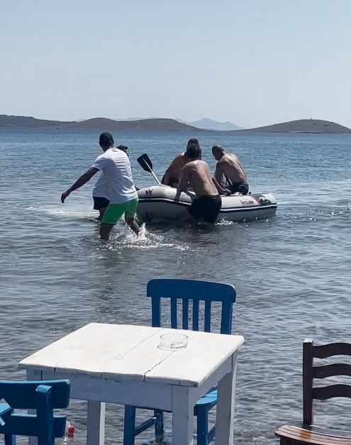 Balıkesir’de yürüyerek gidilen ada olarak bilinen Ayvalık’ın Maden Adası’nda adeta