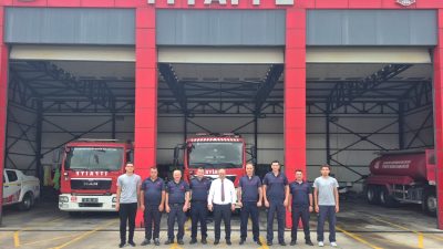 Susurluk Kaymakamı Turgut Gülen, İtfaiye Grup Amirliği’ni ziyaret ederek gece