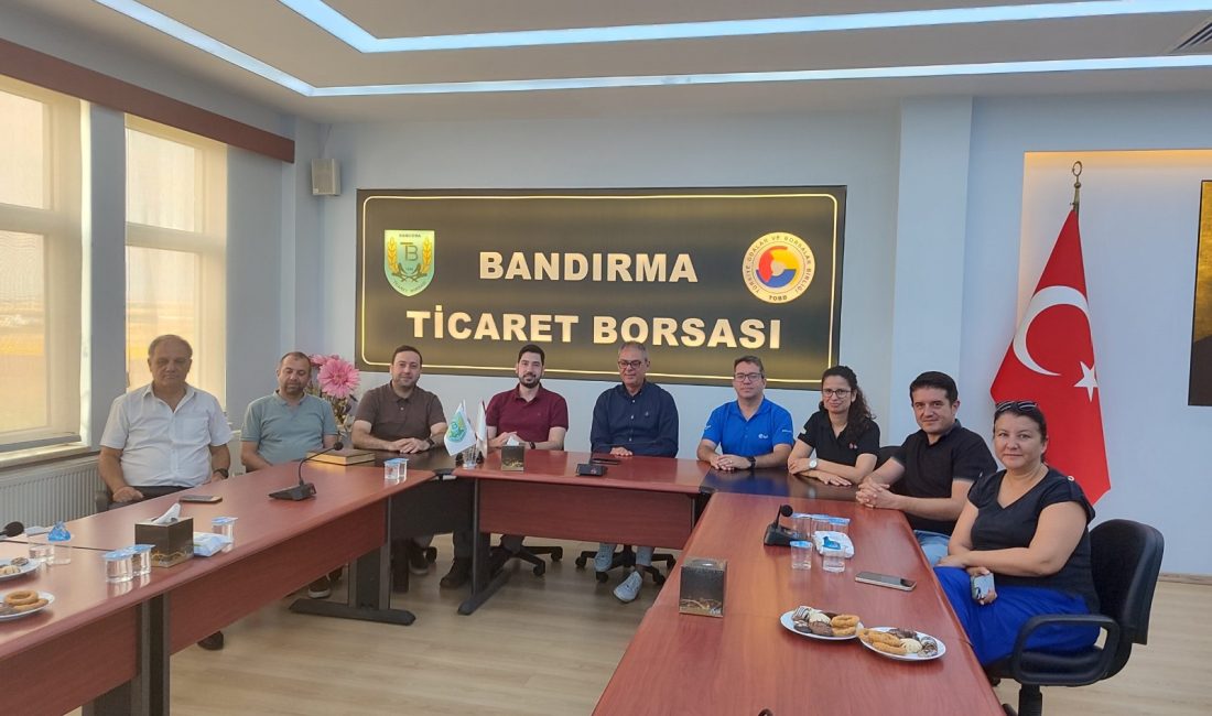 Bandırma Ticaret Borsası’nın elektronik ihaleleri masaya yatırıldı Banvit yetkilileri, Bandırma Ticaret Borsası’nın elektronik satış salonunu ziyaret ederek