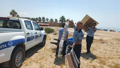 Balıkesir Büyükşehir Belediyesi Zabıta Daire Başkanlığı, yazın sahil bölgelerinde yaşanan