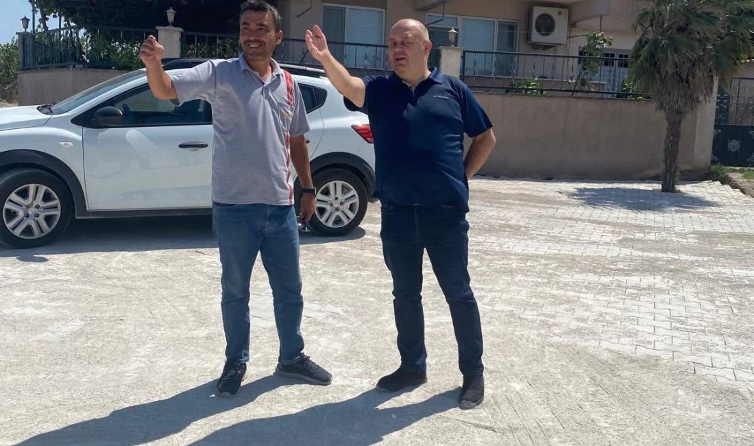 Gönen Karalarçiftliği ve Üçpınar’da çalışmalar incelendi Gönen Belediye Başkanı İbrahim Palaz, iki mahallede devam eden parke