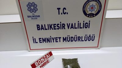 Edremit ve Ayvalık ilçelerinde polis ekiplerince gerçekleştirilen operasyonlarda uyuşturucu madde