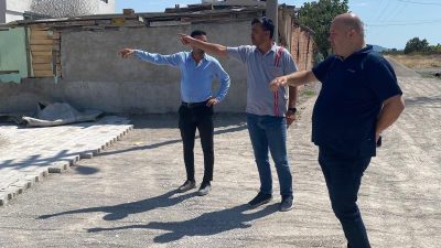 Gönen Belediye Başkanı İbrahim Palaz, Karalarçiftliği ve Üçpınar Mahalleleri’nde devam