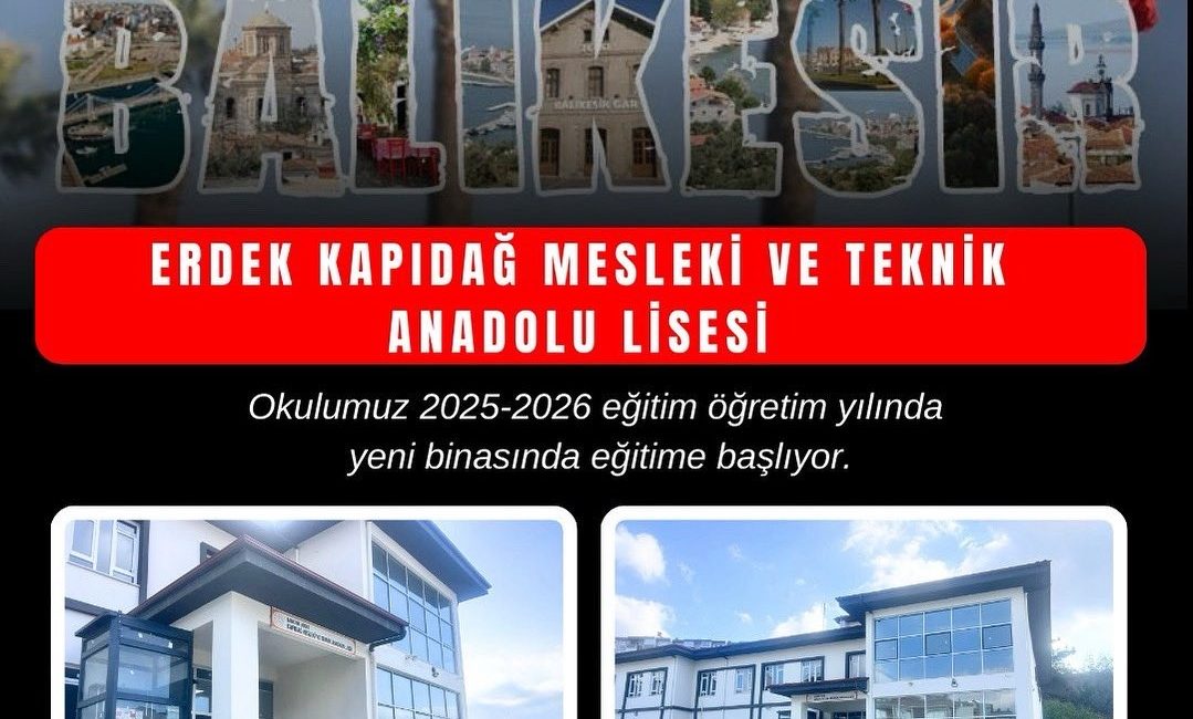 Erdek Kapıdağ MTAL modern eğitim alanlarıyla yeni döneme başladı Geleceğin meslek profesyonellerini yetiştirecek olan Erdek Kapıdağ MTAL, yeni binasında