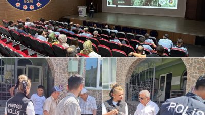 Bandırma Paşabayır Gürkan Kanarlıoğlu Camii’nde vatandaşlara ve zabıta çalışanlarına, uyuşturucunun