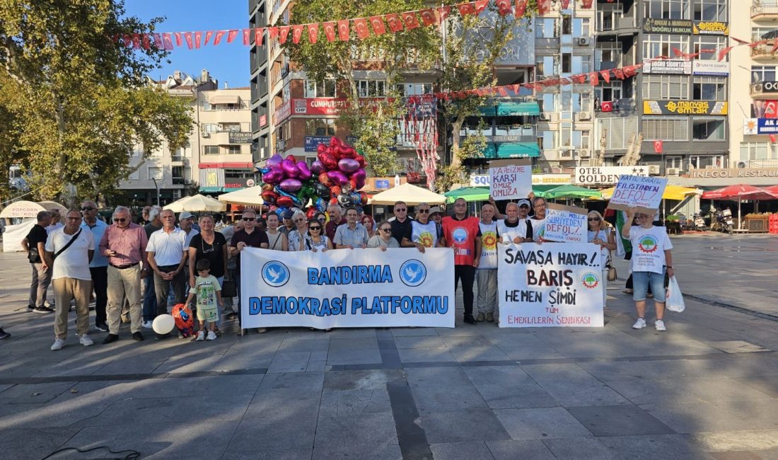 Bandırma Demokrasi Platformu, 1 Eylül Dünya Barış Günü dolayısıyla Cumhuriyet