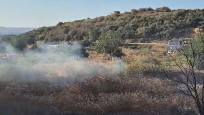 Sahilyenice Mahallesi’nde çıkan yangına 5 araçla müdahale edildi, alevler büyümeden