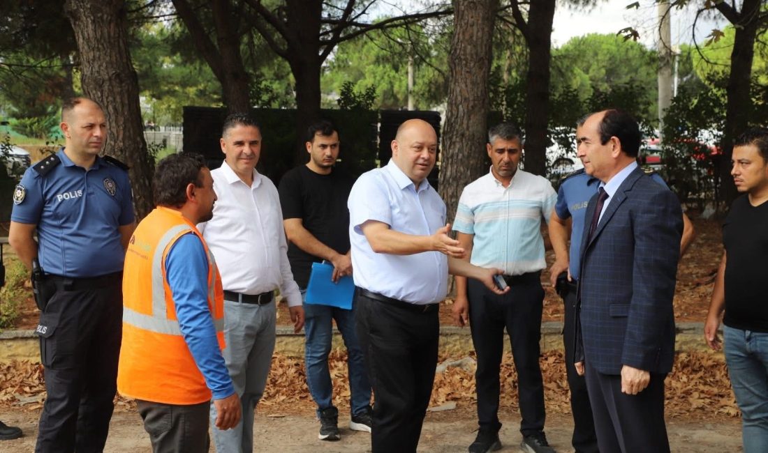 Gönen’de okul bahçelerinde çevre değerlendirmesi Gönen Belediye Başkanı İbrahim Palaz ve İlçe protokolü, Gönen Ticaret