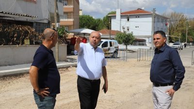 Gönen Belediye Başkanı ve ekipleri, Şehit Abdullah Duman Caddesi’nde yapılacak