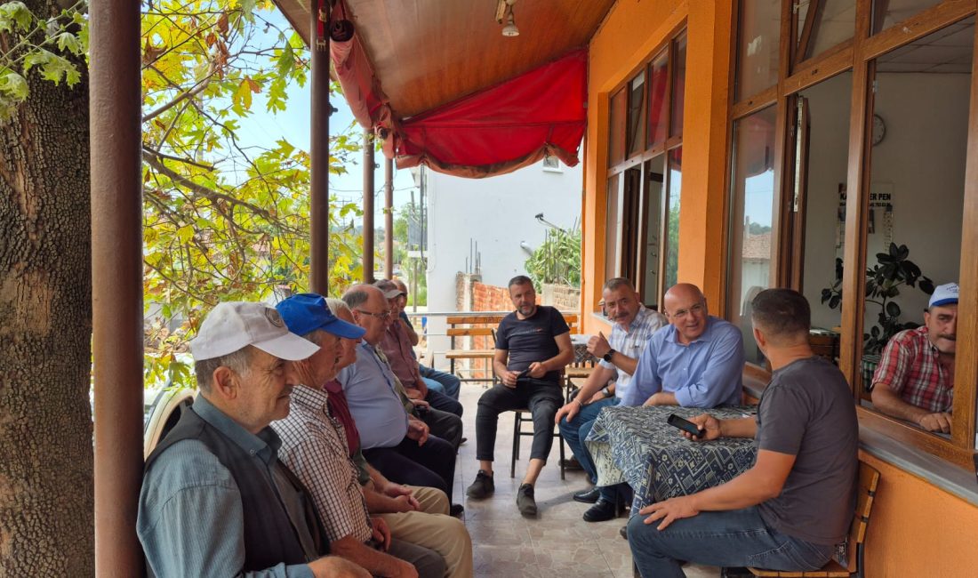 Milletvekili Ok Balyalıların taleplerini dinledi AK Parti Milletvekili İsmail Ok ve İlçe Başkanı Cüneyt Çalışkan,