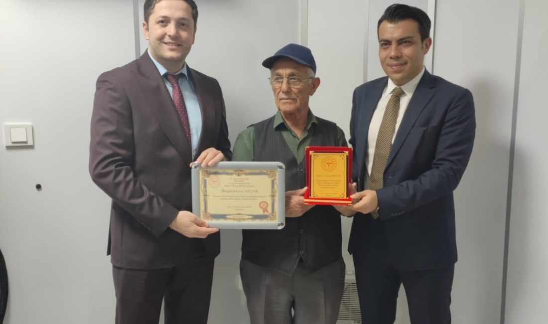 Manyas’ta hizmet veren hastaneye hayırsever Hasan Neçok tarafından kazandırılan Panoramik