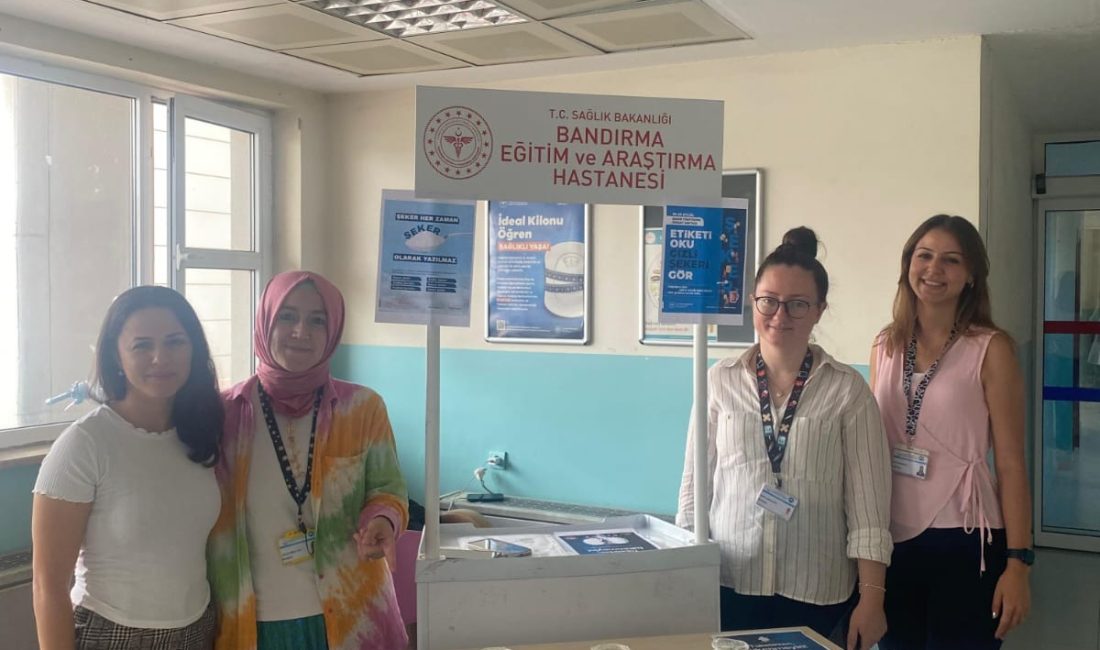 Bandırma Eğitim ve Araştırma Hastanesi’nde Diyetisyen Aslı Kanbur Usuğ’un verdiği