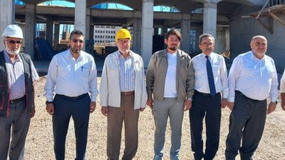 17 Eylül Üniversitesi Cami ve Kartalçeşme Cami inşaatlarını ziyaret eden