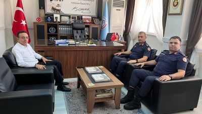 Bandırma İlçe Jandarma Komutanı Binbaşı Onur Durna ile Cezaevi Tabur