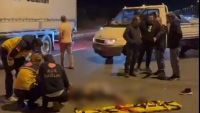 Edremit ilçesinde, karayolundan karşıya geçmeye çalışırken bir aracın çarptığı 21