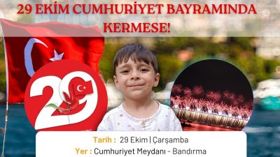 Bandırma’da Cumhuriyet Meydanı’nda DMD hastası çocuk yararına kermes düzenlenecek. Bandırma’da