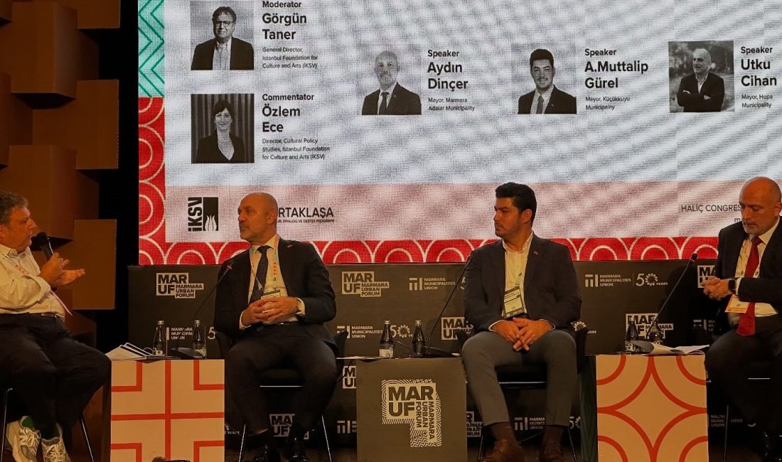 Marmara Urban Forum’da adalar temsil edildi Marmara Adalar Belediye Başkanı Aydın Dinçer, “Adil Bir Kenti Kültür