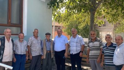 Gönen Belediye Başkanı İbrahim Palaz, Yeni Akçapınar Mahallesi’nde yapılan çalışmaları