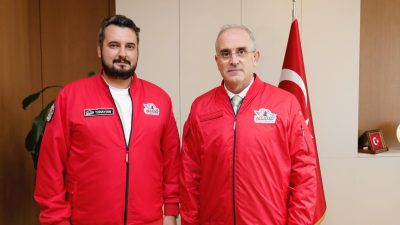 Teknofest T3 Vakfı Balıkesir İl Sorumlusu Gökhan Tanaydın ve beraberindeki