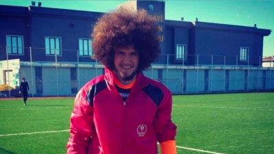 Bandırma Sanayi Spor Kulübü kalecisi 28 yaşındaki Oğuzhan Kamacı, antrenman