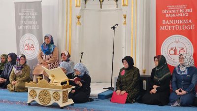 Bandırma İlçe Müftülüğü, Haydar Çavuş Camii’nde Mevlid-i Nebi Haftası kapsamında