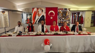 Bandırma Lions Kulübü, Cumhuriyetin 102. yıl dönümünü özel bir otelde