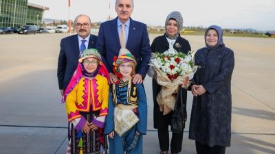 Bir dizi programa katılmak üzere Balıkesir’e gelen TBMM Başkanı Numan