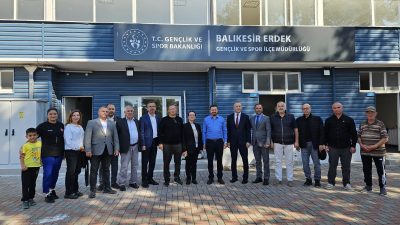 İl Başkanı Mehmet Aydemir, Erdek’e gerçekleştirdiği ziyarette Marmara Birlik Kooperatifi