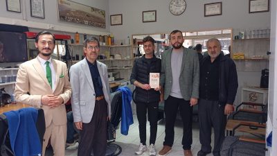 Edincik Mahallesi’nde görev yapan din görevlileri, mahalle esnafını ziyaret ederek
