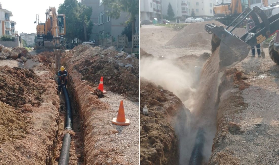 BASKİ, İhsaniye Mahallesi’nde yürüttüğü kanalizasyon şebeke hattı yapımı ve abone