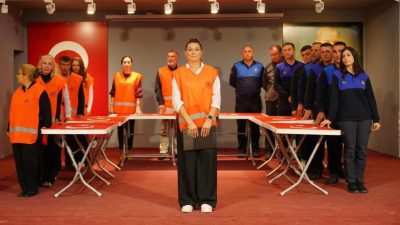Ayvalık ilçesinde 38 saatlik eğitimlerde; temel ilk yardım, afet bilgisi,